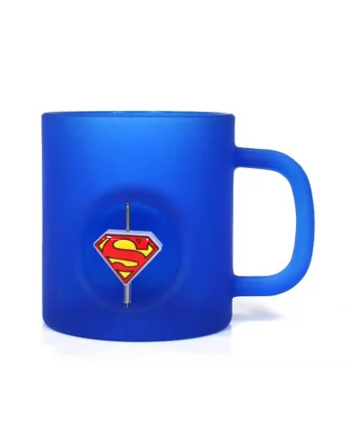 Taza DC Comics logo giratorio 3D Superman