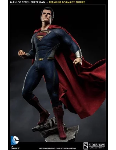 es::Man of steel: Superman - Estatua premium format Sideshow DC