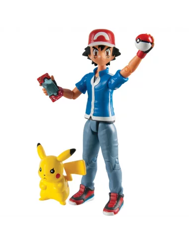 es::Pokemon Pack de 2 Figuras Ash & Pikachu 10 cm.