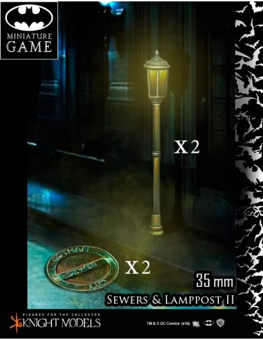 es::Batman Miniature Game: Sewer & Lamppost Set II Figuras Knight Models