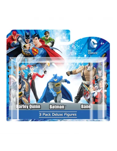 es::Dc Universe Set Harley Quinn, Batman & Bane Figuras Coleccionable