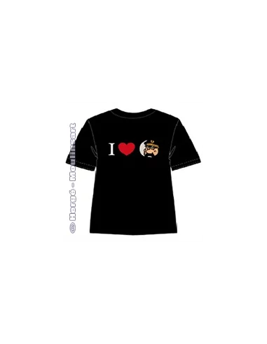 es::CAMISETA I LOVE HADDOCK NEGRA - NIÑOS