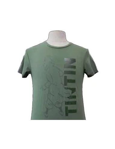 es::CAMISETA AJUSTADA VERDE TINTÍN