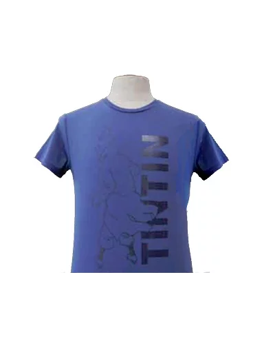 es::CAMISETA AJUSTADA AZUL TINTÍN