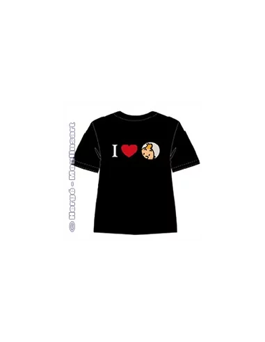 es::CAMISETA I LOVE TINTIN NEGRA - ADULTOS