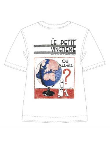 es::Camiseta Le Petit Vingtième: Mappamonde